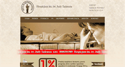 Desktop Screenshot of hospicjumjudytadeusza.pl