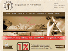 Tablet Screenshot of hospicjumjudytadeusza.pl